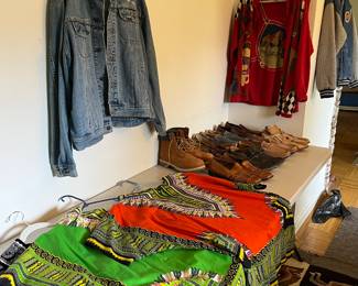 Designed shoes and clothing