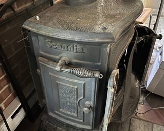 Cast iron Franklin stove