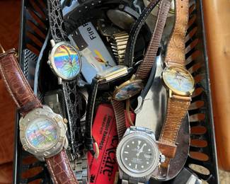 Costume jewelry and watches