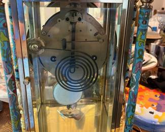 Ornate cloisonne mantle clock