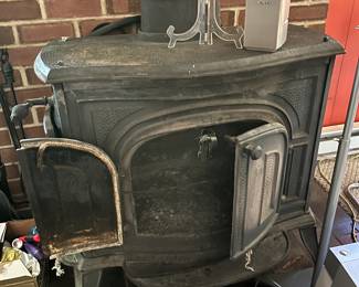 Cast iron Franklin stove