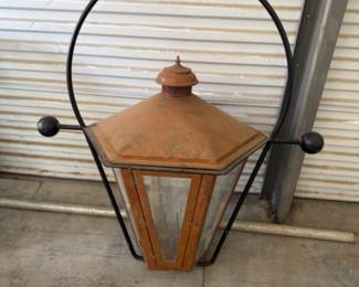 Custom Copper Lantern - Approximately 4 foot tall by 3 feet wide. Paid $1200. Will accept offers. If you're interested; let's talk!