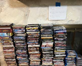 DVD's, Blu-Ray DVDs, and CD's