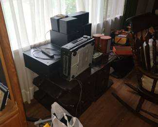 Sony and RCA speakers and electronics
