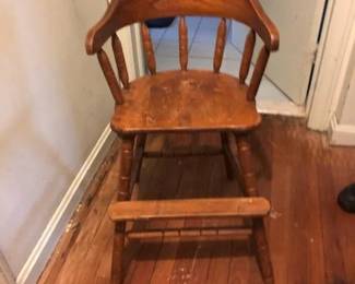 Wooden highchair
