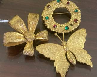 Three Miriam Haskell pins