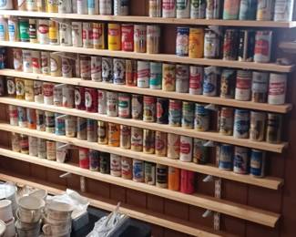 1970's steel cans beer can collection
