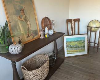 Decor. “C’mon Kid” Babe Ruth original print. Authentic “The Guild” print of Van Gogh’s “The Harvest.”