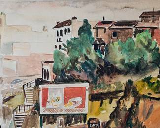 Angels Flight watercolor