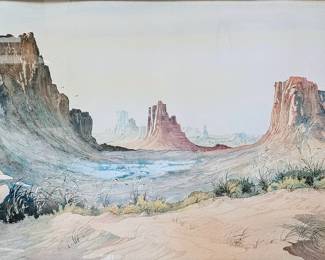 Epic Desertscape signed Wilkinson.