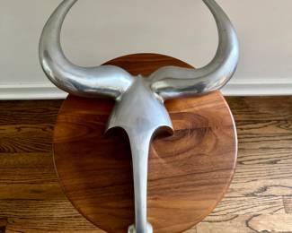 Cast bulls head