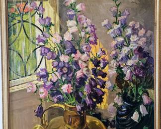 Huge 1940s still life signed "Merwin".