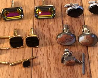 Awesome Vintage Cuff Links and Tie Tacks