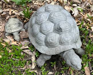 Momma and Baby Turtle Yard Decor