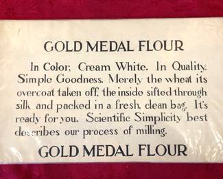 Vintage Gold Medal Flour Advertising