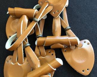 Vintage NOS leather toggles