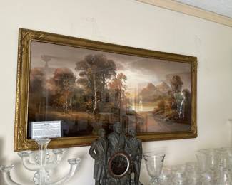 Framed Charles Edward Britton Pastel Print