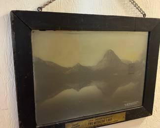 Great Northern Railroad, 1909 Glass Photo of Glacier National Park