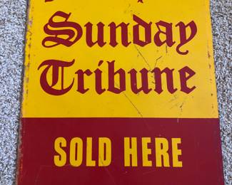 Vintage Minneapolis Tribune Sign (Side 1)