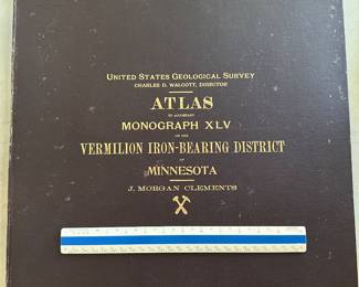 Antique Iron Range Geographical Survey Atlas