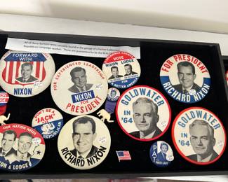 Vintage Republican Presidential Buttons and Pins