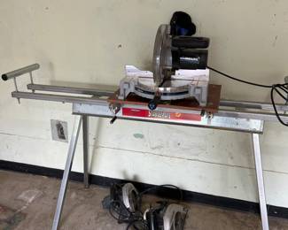 Delta Compound Mitre Saw, Stand, and Circular Saws