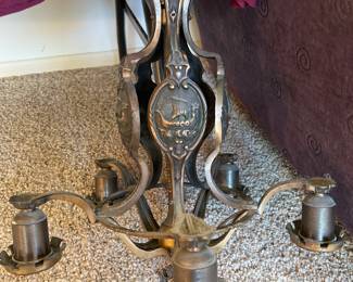 Antique Bronze Viking Chandelier