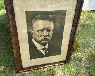 Framed Teddy Roosevelt Portrait
