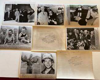 Vintage Stamped Associated Press Lee Harvey Oswald Photos