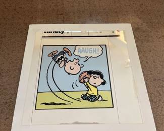 Vintage Star Tribune, Peanuts Animation Cell.