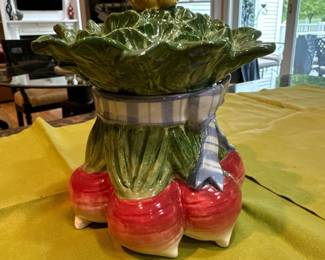 Fitz & Floyd Vegetable Garden Bouquet Canister Set