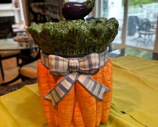 Fitz & Floyd Vegetable Garden Bouquet Canister Set
