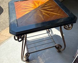 Star Inlaid Top side Table