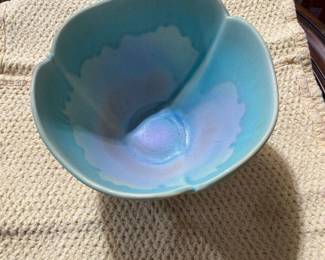 handmade ceramic petal bowl