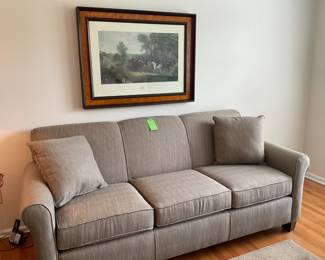 Very clean, neutral color sofa
