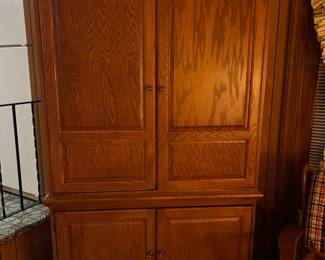 TV hutch with doors