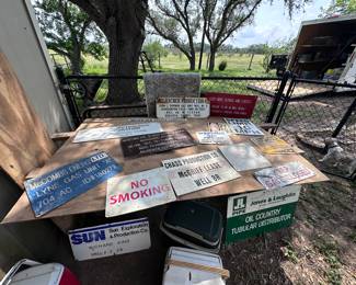 Lots of metal
Signs