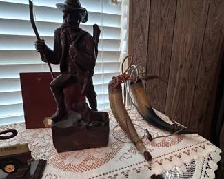 Hand carved walnut