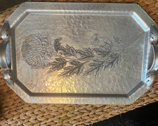 Vintage aluminum tray