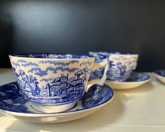 Cups, saucers and plates. English china