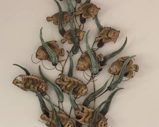 Metal wall sculpture