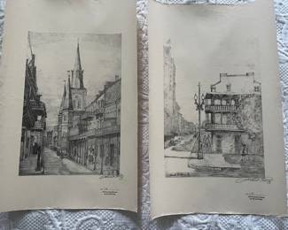 Merritt M Shilg Memorial Collection of Facsimiles of Historical Illustrations of Louisiana and Mississippi. These two are by Knute Heldner. Privately Printed.