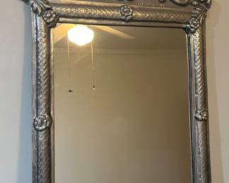 Vintage Mexican silver mirror
