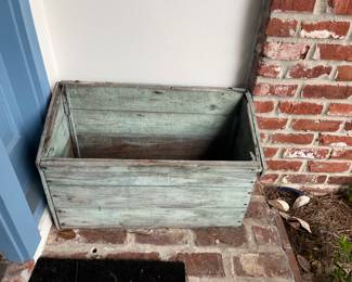 Early American painted wood box