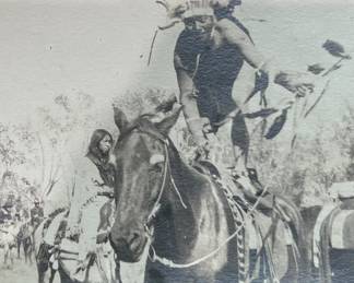 Buffalo Bill Wild West Show. Original Photo