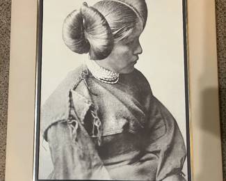 Edward Curtis print of a Hopi Woman