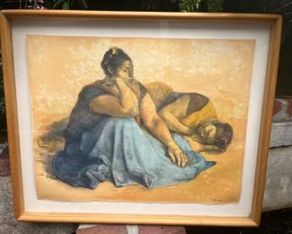 Signed and numbered lithograph by Francisco Zuniga