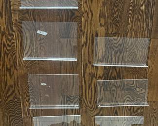 Plexiglas shelving