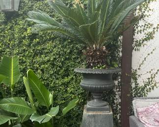 Pair of early iron planters (#2)