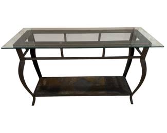 Glass top entry table!